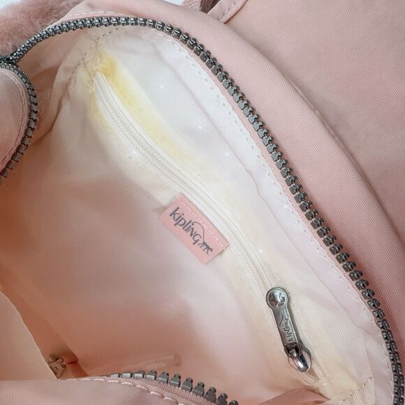 Kipling BP4354 Monkey City Pack XS Mini Backpack Blushing Pink NWT Lightweight - Picture 10 of 13